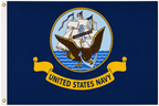 American Flag & US Navy Flags Set 1 of Each Real Brass Grommets 100% Outdoor Nylon
