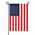 American Garden Flagpole & Embroidered American 12"×18" Garden Flag