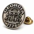 Georgia State Seal Cloisonné Lapel Pin | 1776 Heritage Edition