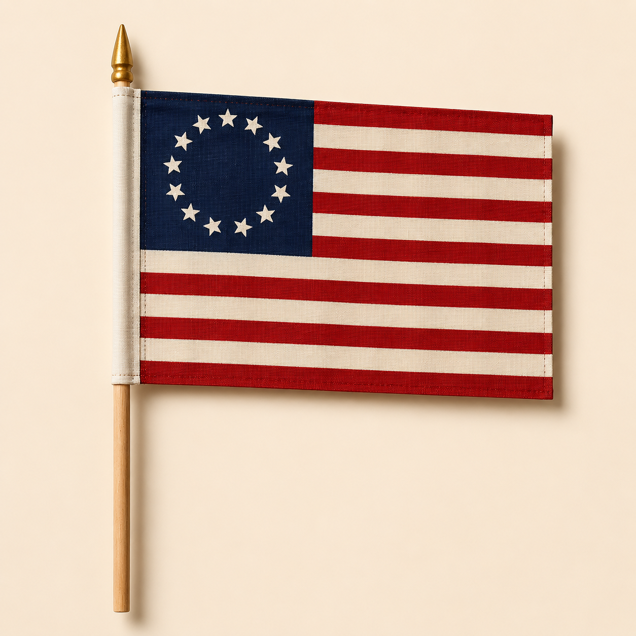 Betsy Ross 4"x 6" Wooden Stick Flags
