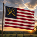 34-Star Union Flag | 3rd Michigan Cavalry | Civil War 1861 | 3'x5' Cotton Embroidered