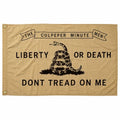 Culpeper Minute Man – Don't Tread on Liberty | 100% Vintage Cotton | 3’×5’ | Sewn Construction
