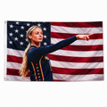 Sophie Cunningham Flags American Outdoor USA 3'x5' Feet Brass Grommets In Stock!