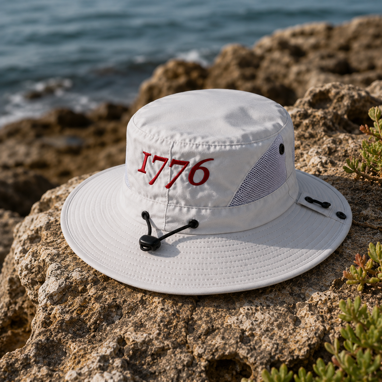 1776 Old Capital Patriot America's 250th Safari Hat | Custom Embroidered Sun Hat