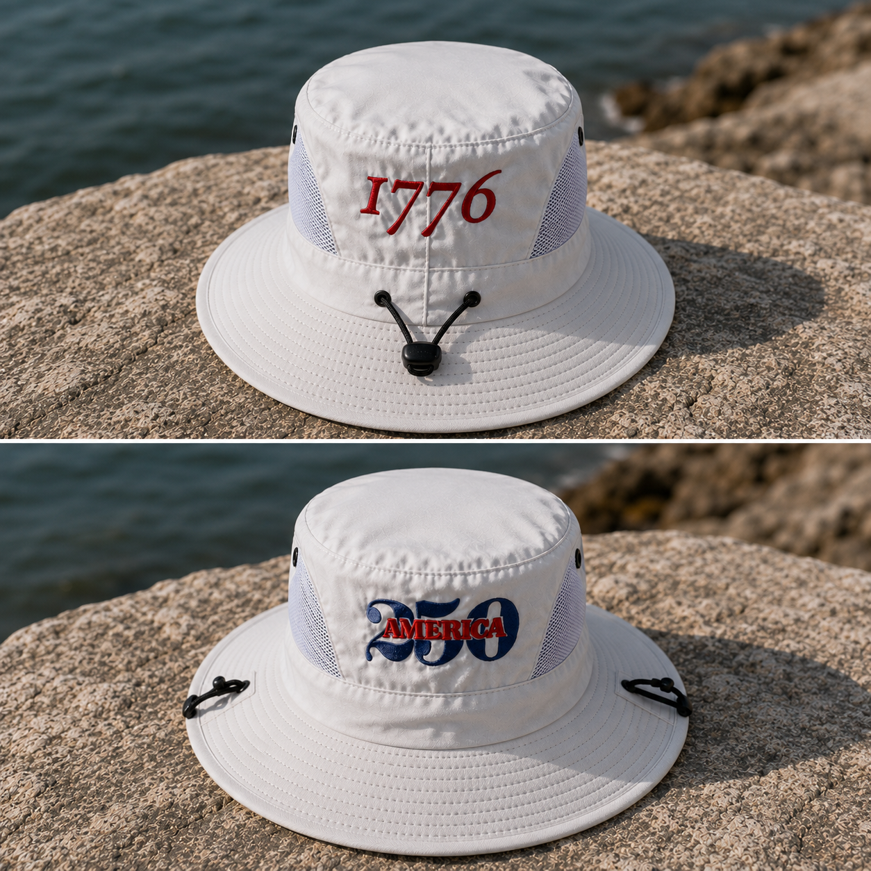 1776 Old Capital Patriot America's 250th Safari Hat | Custom Embroidered Sun Hat
