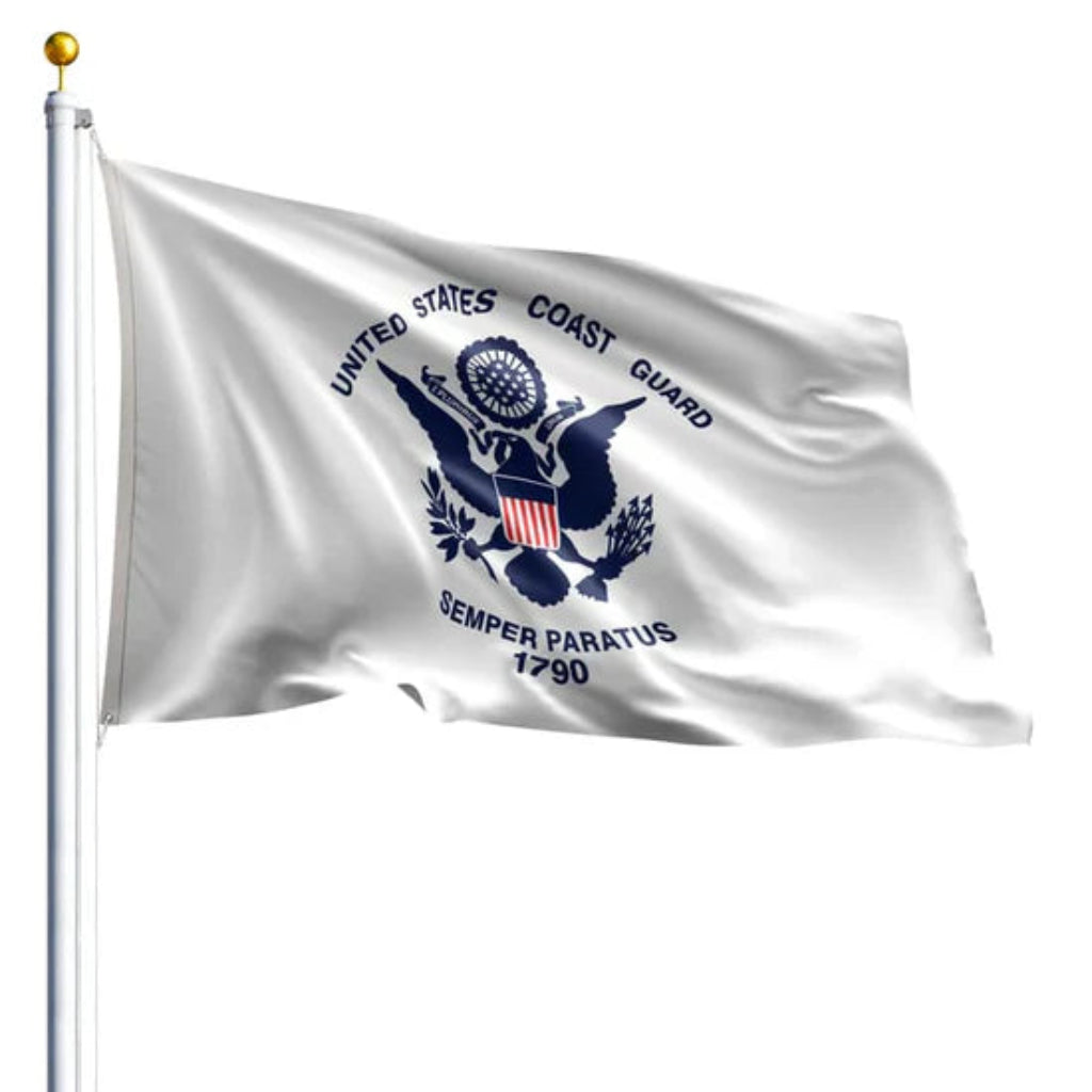 U.S. Coast Guard Flag – Officially Licensed USCG Nylon Flag with Brass Grommets