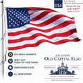 GSA American Flag 3.5'×6'7.75" | Official US Government Size | Heavy Duty ROUGH TEX® | Brass Grommets